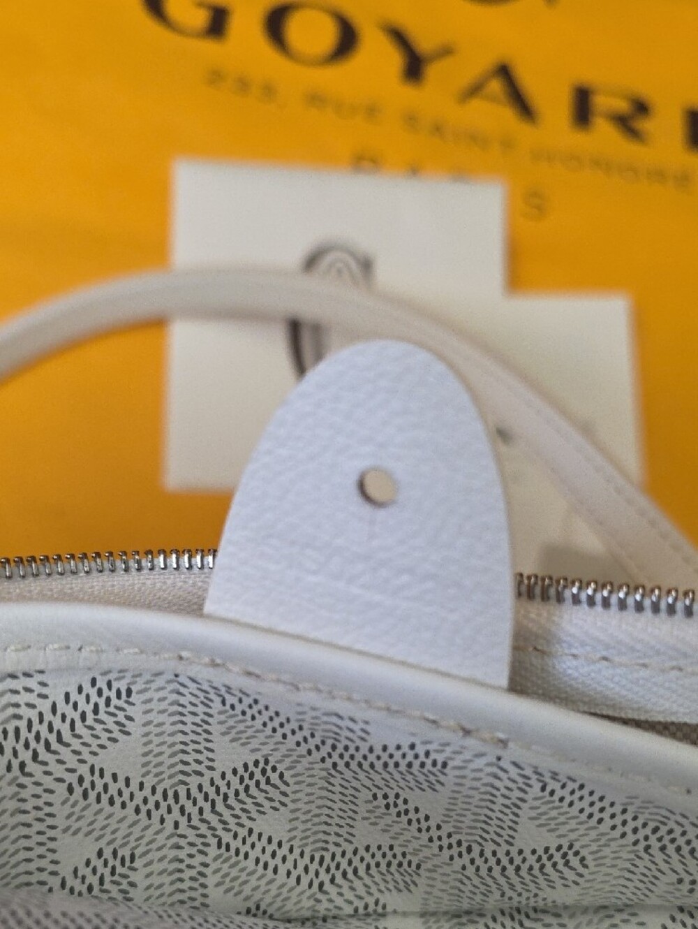 New Goyard Artois White Cream Tote Bag - Picture 7 of 7